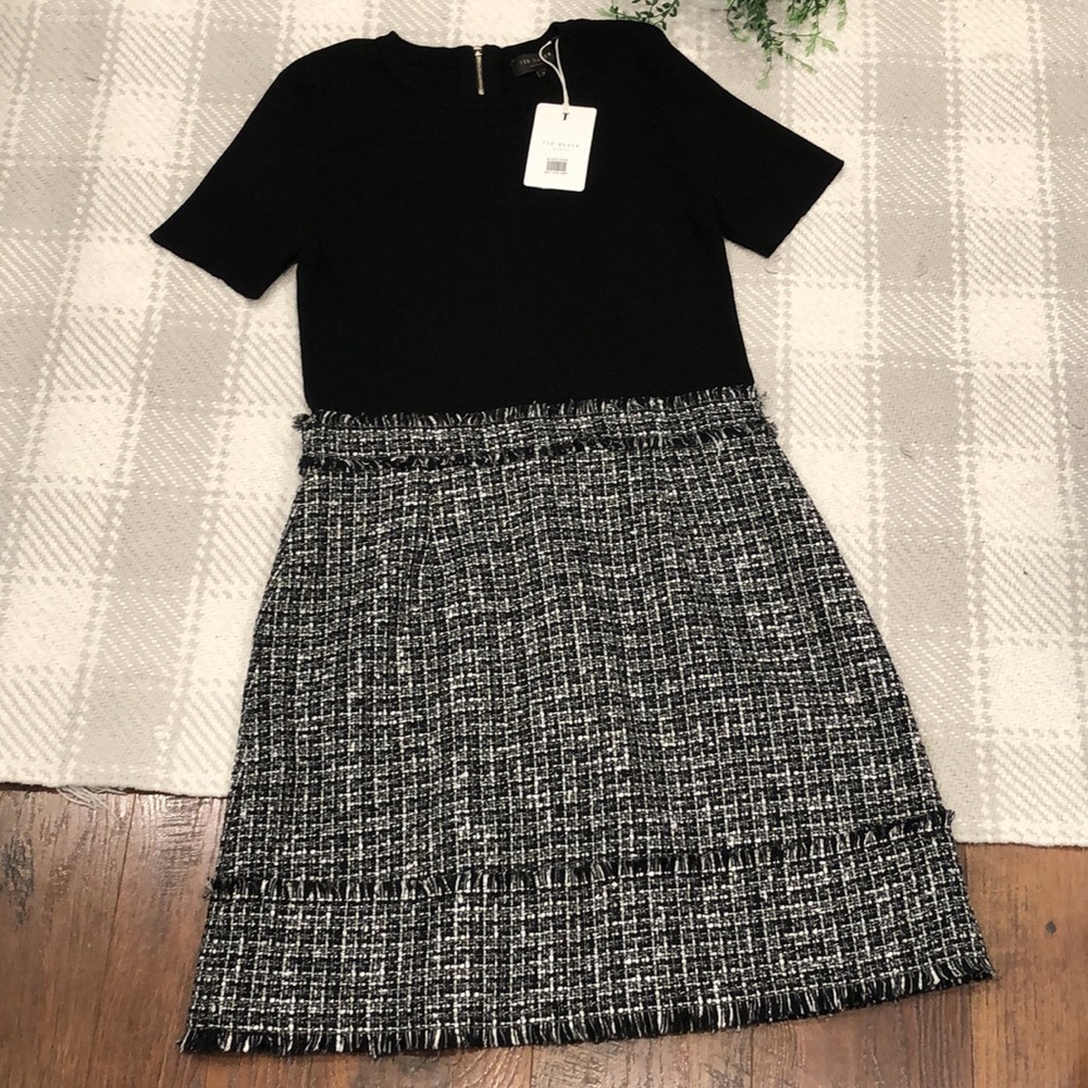 Ted Baker London Black and White Dress - Picture 3 of 13